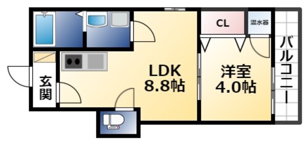 GRANDIR河内花園の物件間取画像